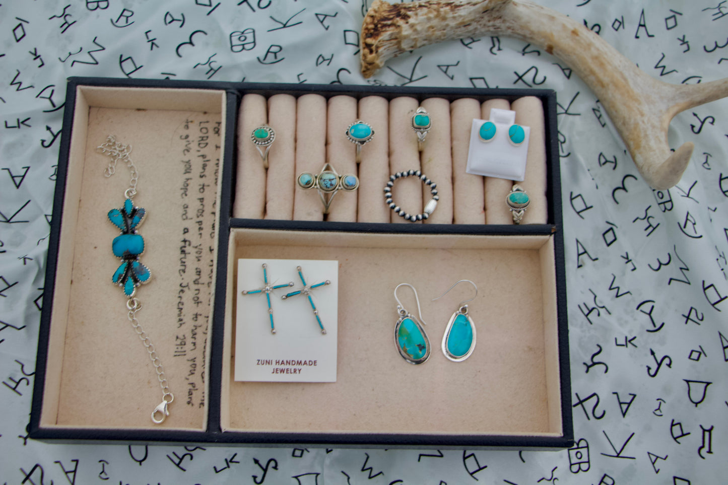 Native Zuni Cross Earrings